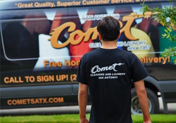 Comet cleaners wont charge you for pick up or laundry delivery