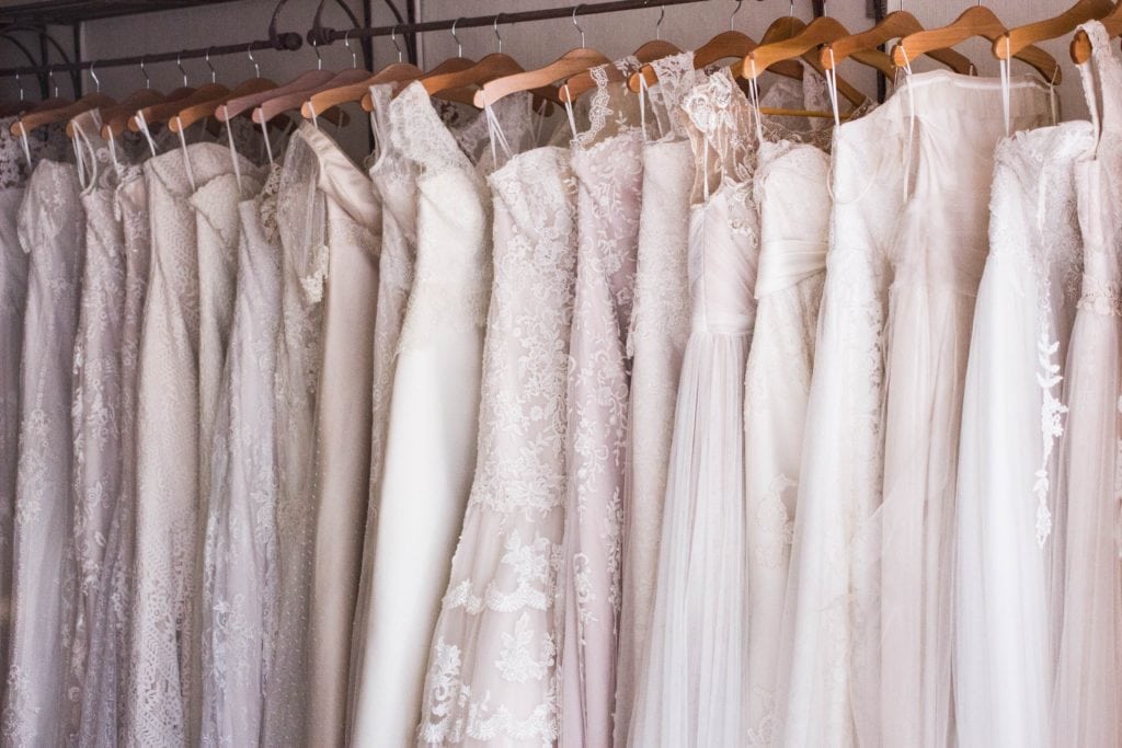 Comet cleaners will clean your wedding gown with speical care