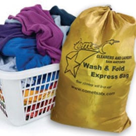 Comet cleaners is fast laundry service