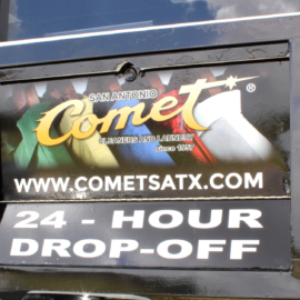 Comet Cleaners drop off box