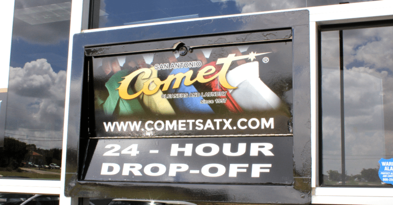 Comet Cleaners drop off box